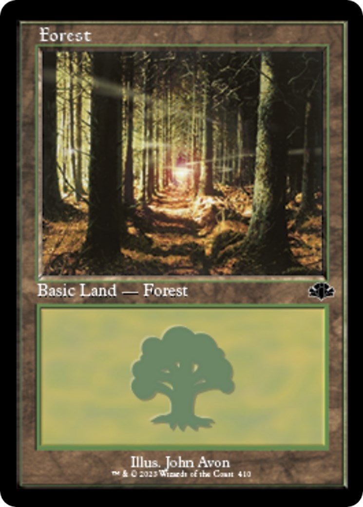 Image for Forest (410) (Retro Frame) (410) [Dominaria Remastered] - Magic: The Gathering