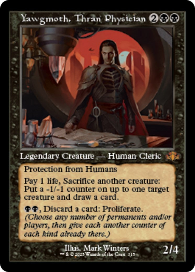 Image for Yawgmoth, Thran Physician (Retro Frame) (315) [Dominaria Remastered] - Magic: The Gathering