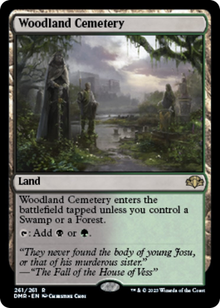 Image for Woodland Cemetery (261) [Dominaria Remastered] - Magic: The Gathering