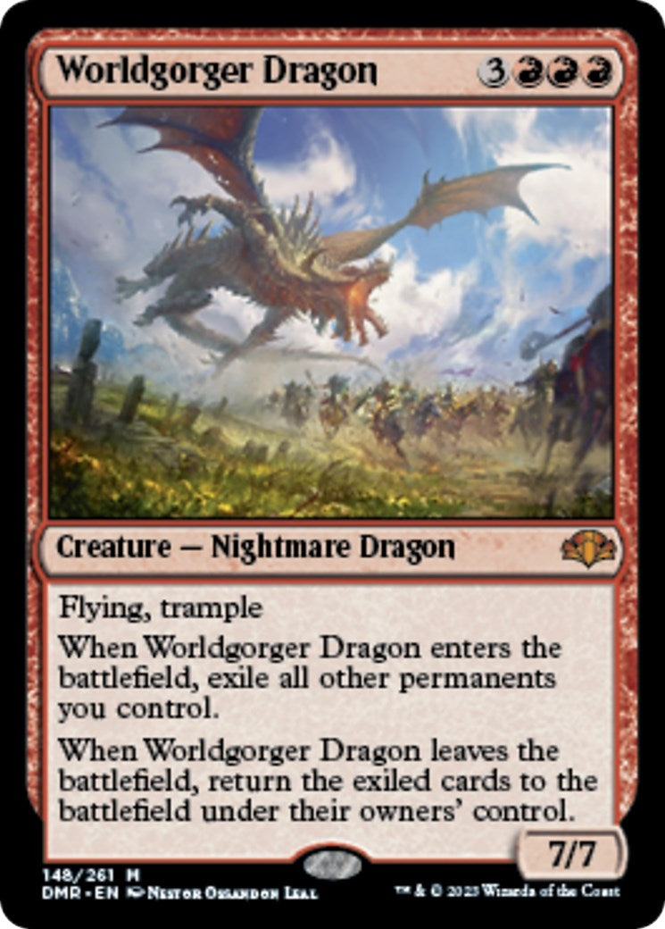 Image for Worldgorger Dragon (148) [Dominaria Remastered] - Magic: The Gathering