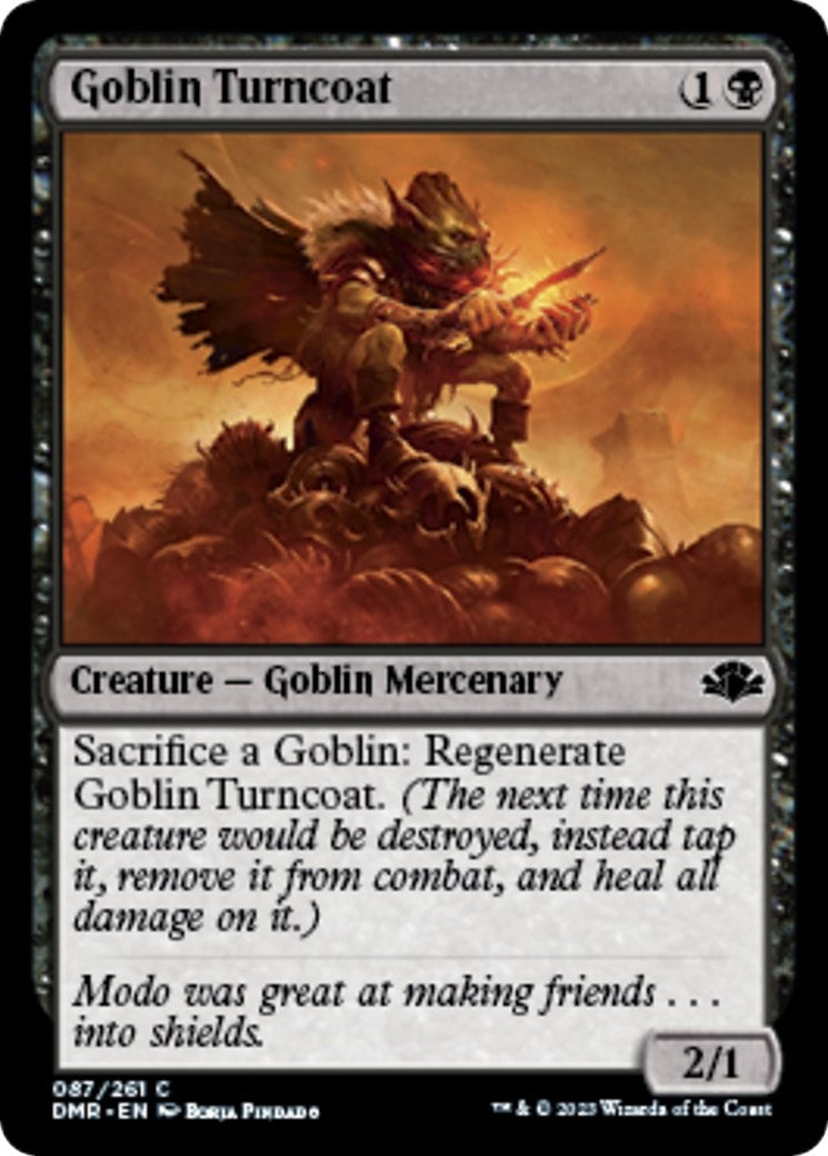 Image for Goblin Turncoat (87) [Dominaria Remastered] - Magic: The Gathering