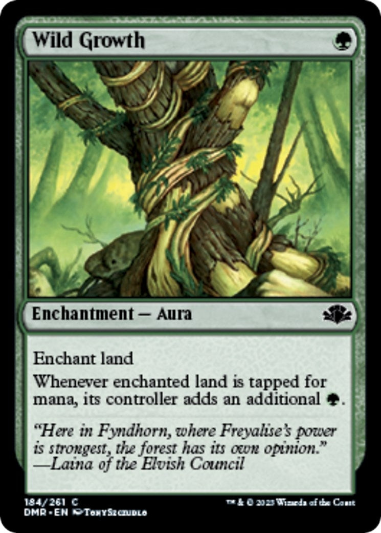 Image for Wild Growth (184) [Dominaria Remastered] - Magic: The Gathering