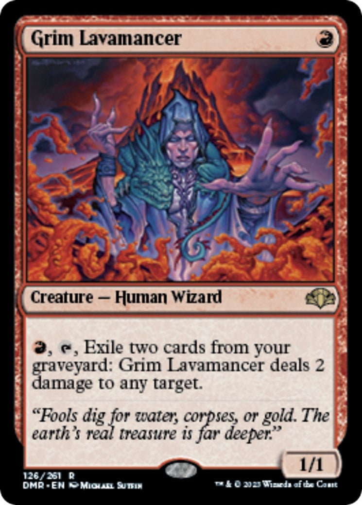 Image for Grim Lavamancer (126) [Dominaria Remastered] - Magic: The Gathering