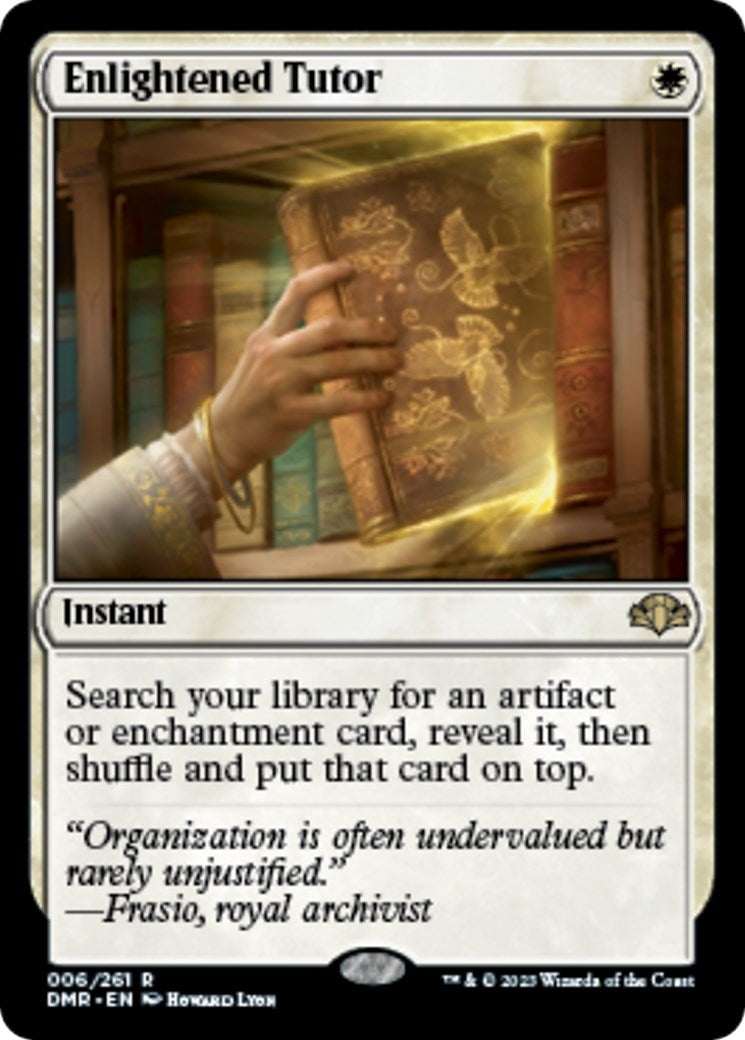 Image for Enlightened Tutor (6) [Dominaria Remastered] - Magic: The Gathering