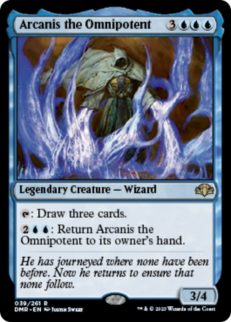 Image for Arcanis the Omnipotent (39) [Dominaria Remastered] - Magic: The Gathering