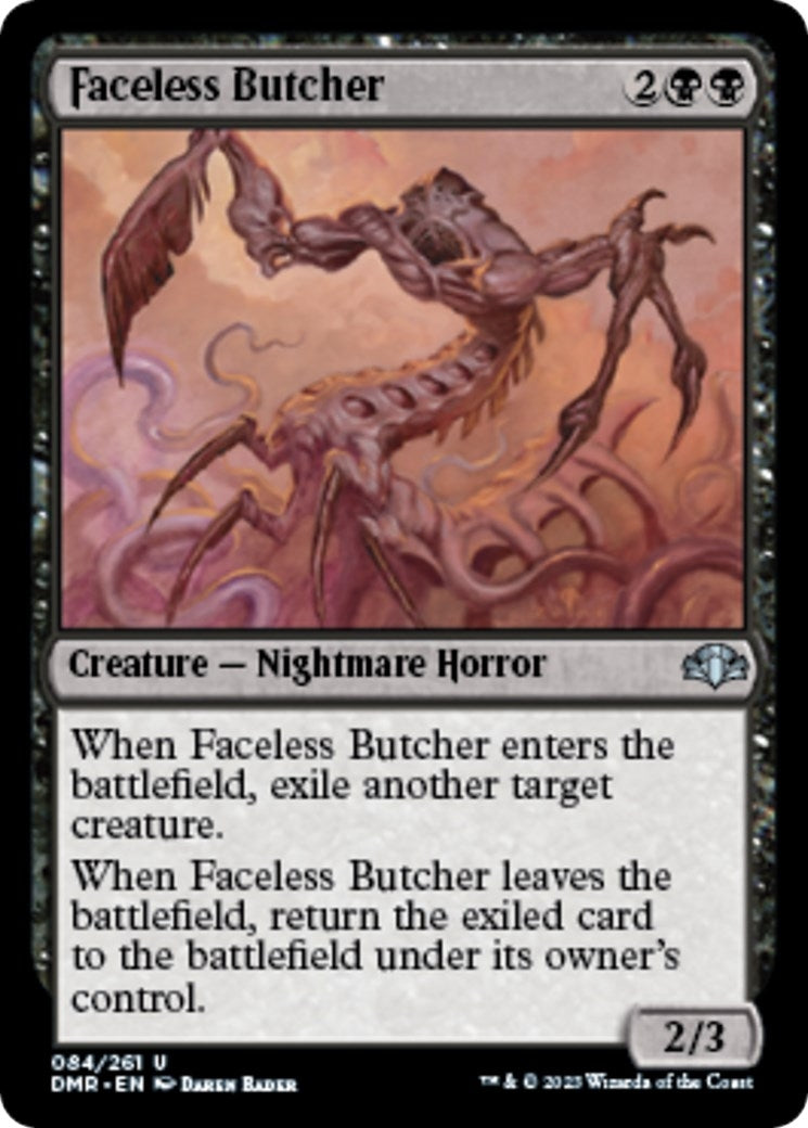 Image for Faceless Butcher (84) [Dominaria Remastered] - Magic: The Gathering