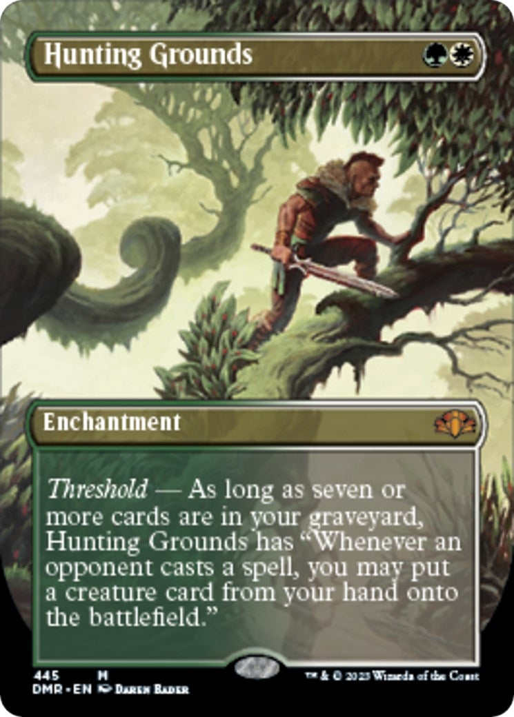 Image for Hunting Grounds (Borderless) (445) [Dominaria Remastered] - Magic: The Gathering
