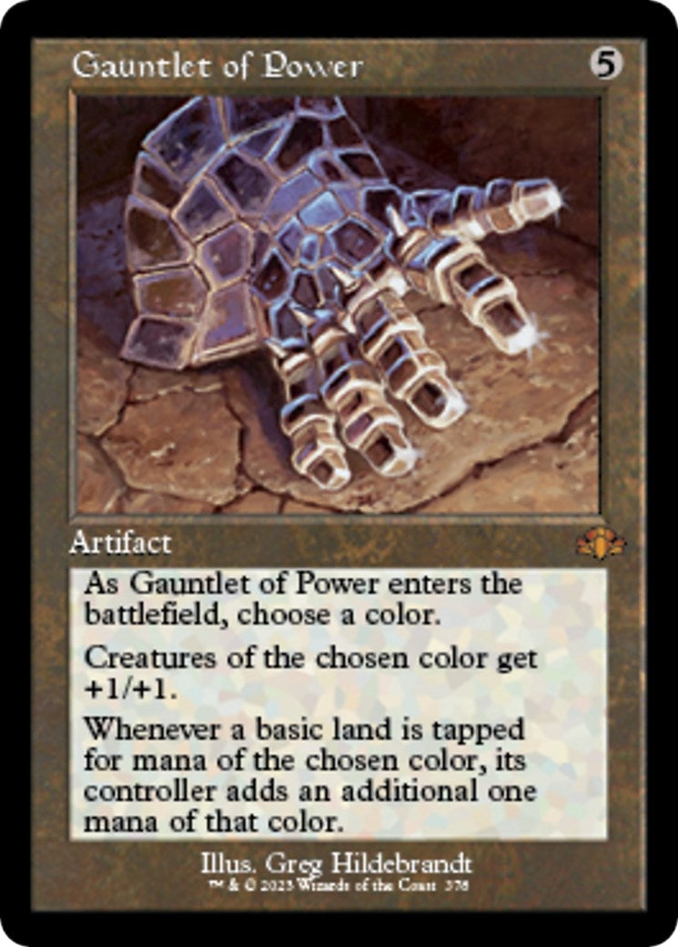 Image for Gauntlet of Power (Retro Frame) (378) [Dominaria Remastered] - Magic: The Gathering