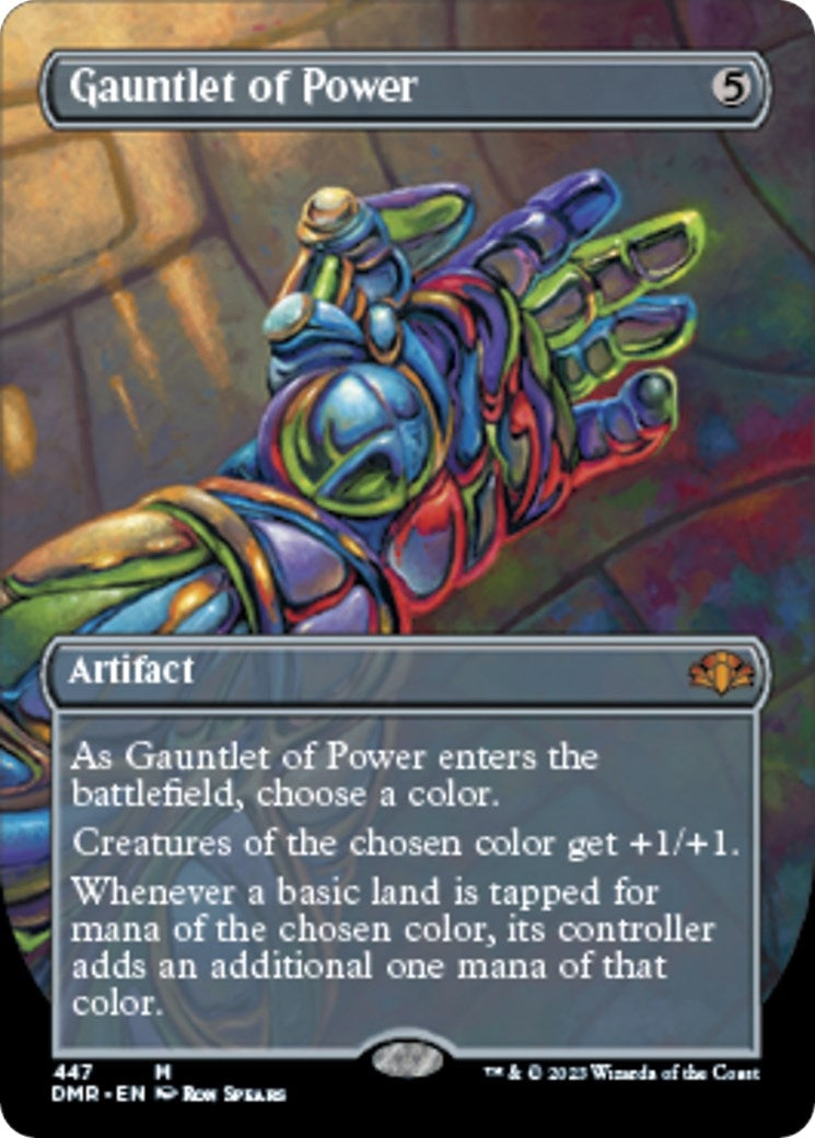 Image for Gauntlet of Power (Borderless) (447) [Dominaria Remastered] - Magic: The Gathering