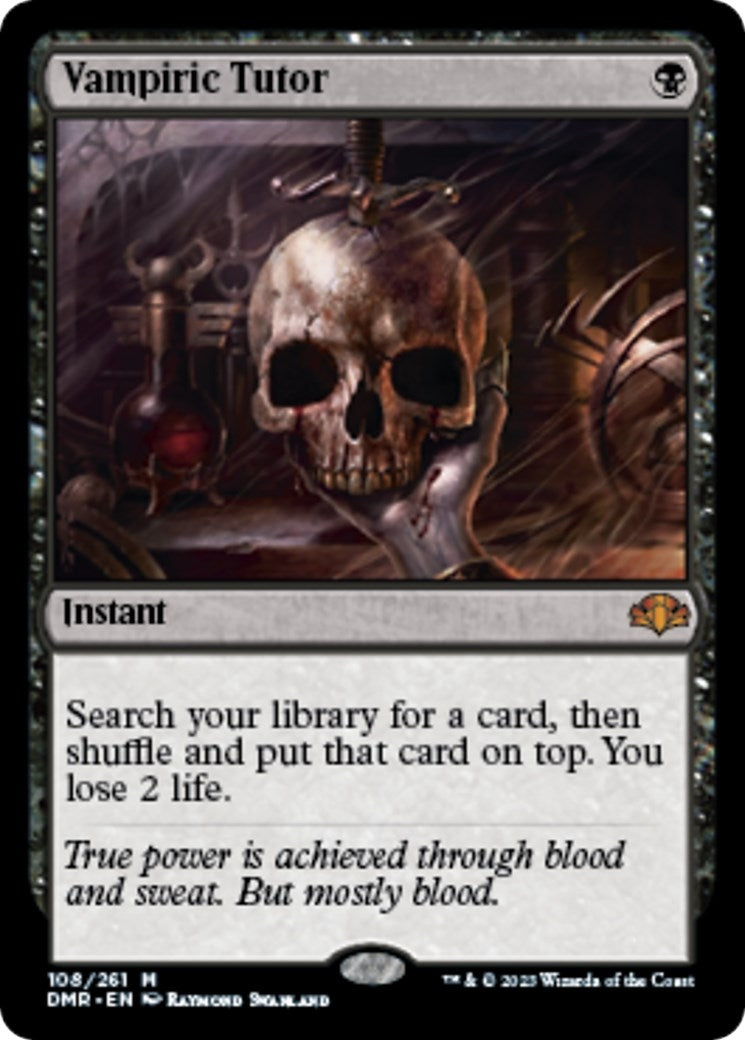 Image for Vampiric Tutor (108) [Dominaria Remastered] - Magic: The Gathering