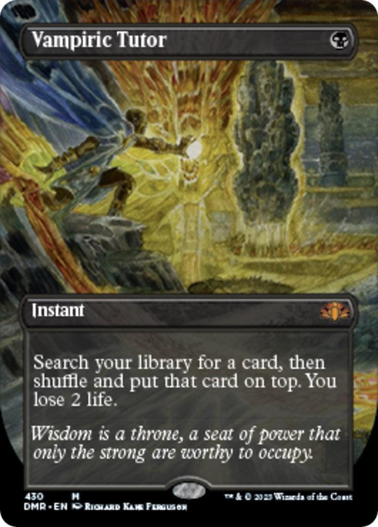 Image for Vampiric Tutor (Borderless) (430) [Dominaria Remastered] - Magic: The Gathering