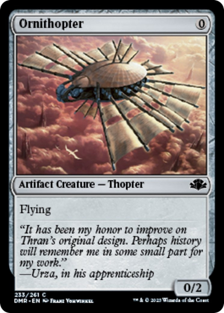 Image for Ornithopter (233) [Dominaria Remastered] - Magic: The Gathering