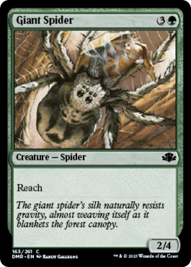 Image for Giant Spider (163) [Dominaria Remastered] - Magic: The Gathering