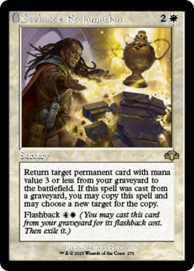 Image for Sevinne's Reclamation (Retro Frame) (273) [Dominaria Remastered] - Magic: The Gathering