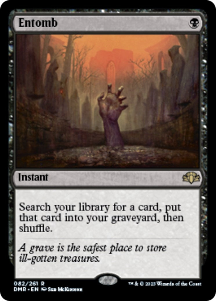 Image for Entomb (82) [Dominaria Remastered] - Magic: The Gathering