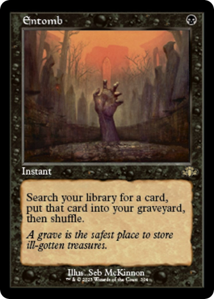 Image for Entomb (Retro Frame) (304) [Dominaria Remastered] - Magic: The Gathering