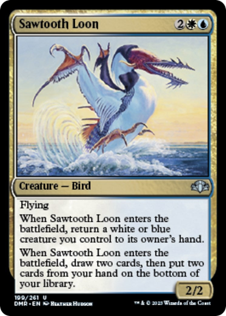 Image for Sawtooth Loon (199) [Dominaria Remastered] - Magic: The Gathering