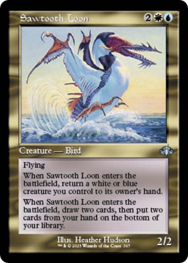 Image for Sawtooth Loon (Retro Frame) (367) [Dominaria Remastered] - Magic: The Gathering