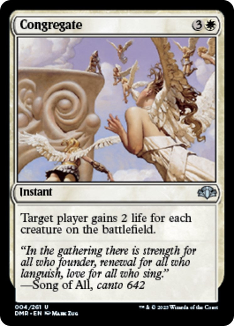 Image for Congregate (4) [Dominaria Remastered] - Magic: The Gathering