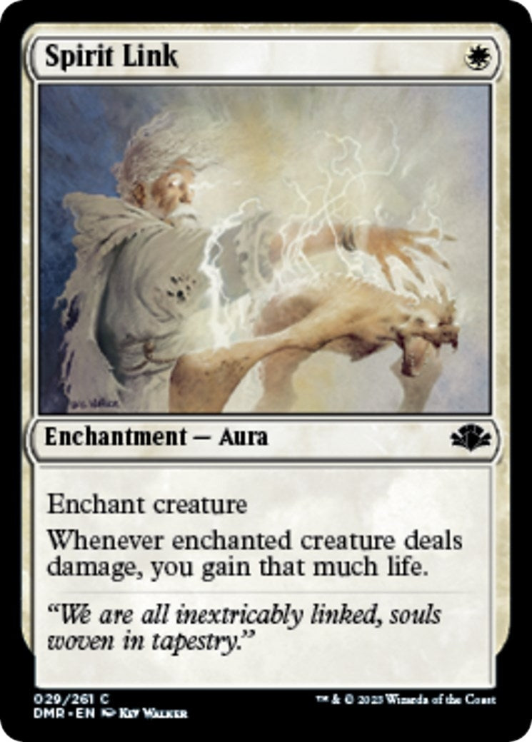 Image for Spirit Link (29) [Dominaria Remastered] - Magic: The Gathering