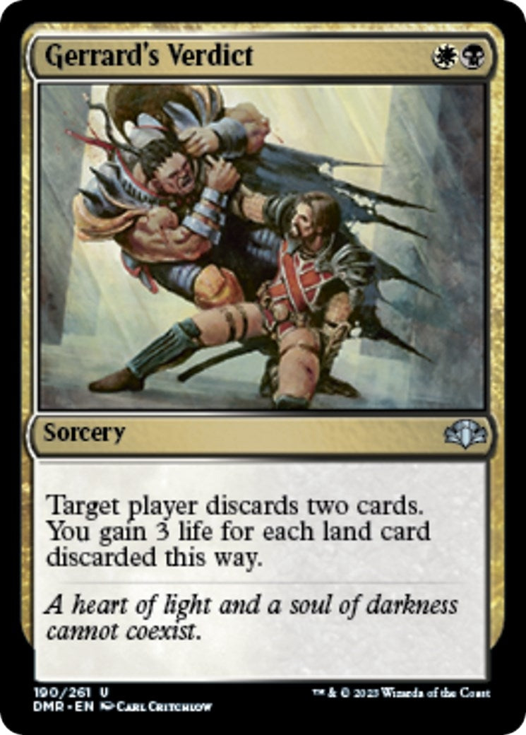 Image for Gerrard's Verdict (190) [Dominaria Remastered] - Magic: The Gathering