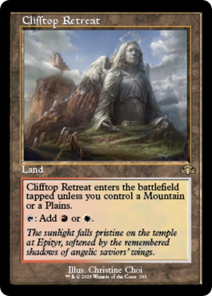 Image for Clifftop Retreat (Retro Frame) (393) [Dominaria Remastered] - Magic: The Gathering