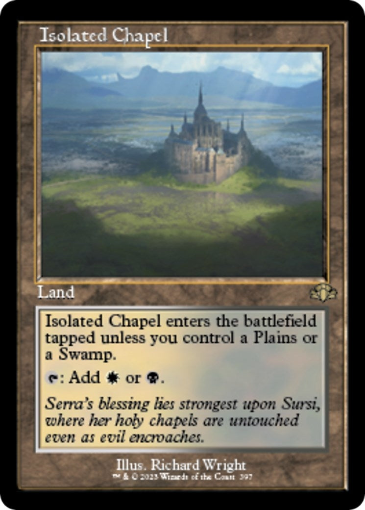 Image for Isolated Chapel (Retro Frame) (397) [Dominaria Remastered] - Magic: The Gathering