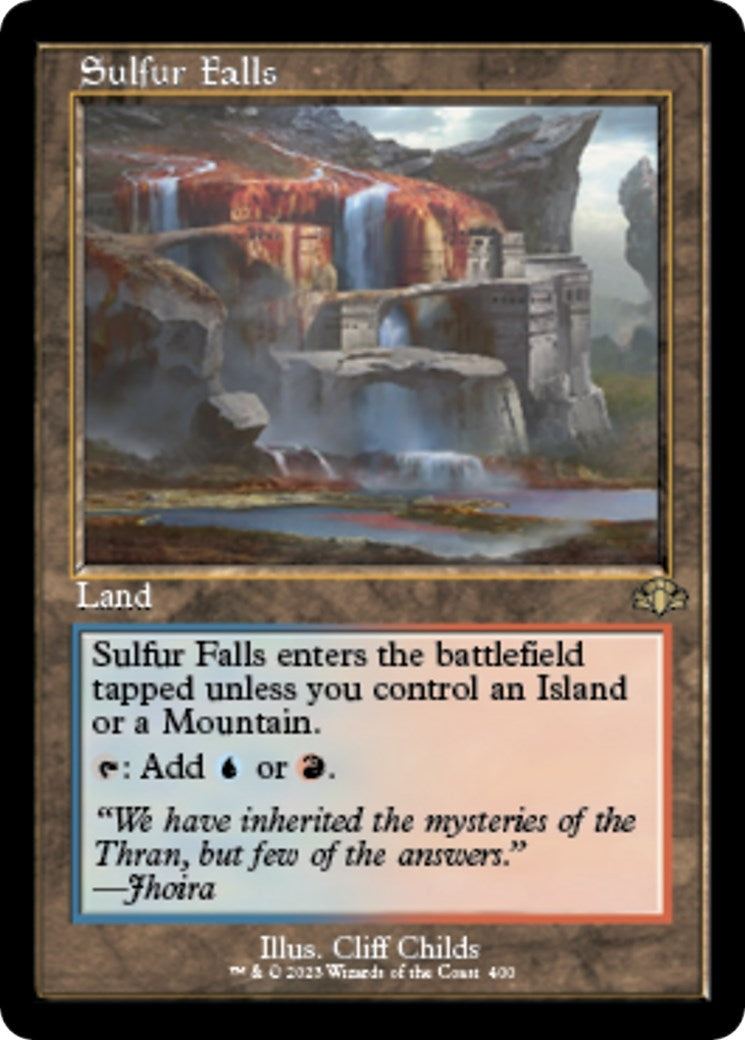 Image for Sulfur Falls (Retro Frame) (400) [Dominaria Remastered] - Magic: The Gathering