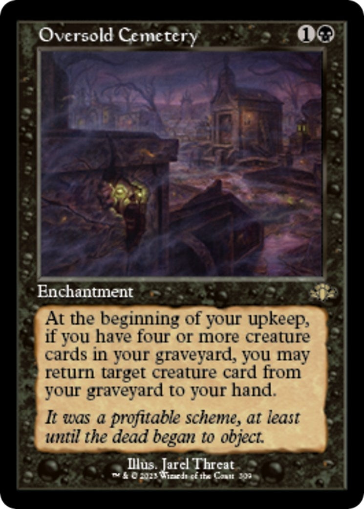 Image for Oversold Cemetery (Retro Frame) (309) [Dominaria Remastered] - Magic: The Gathering