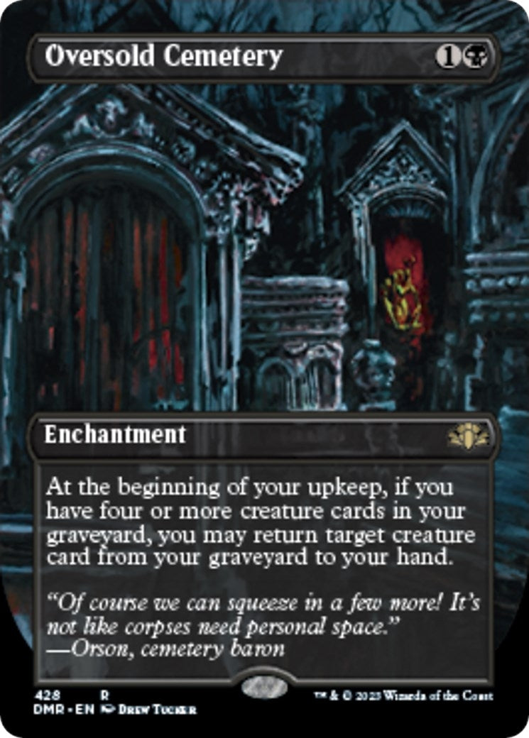 Image for Oversold Cemetery (Borderless) (428) [Dominaria Remastered] - Magic: The Gathering