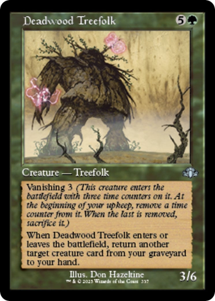 Image for Deadwood Treefolk (Retro Frame) (337) [Dominaria Remastered] - Magic: The Gathering