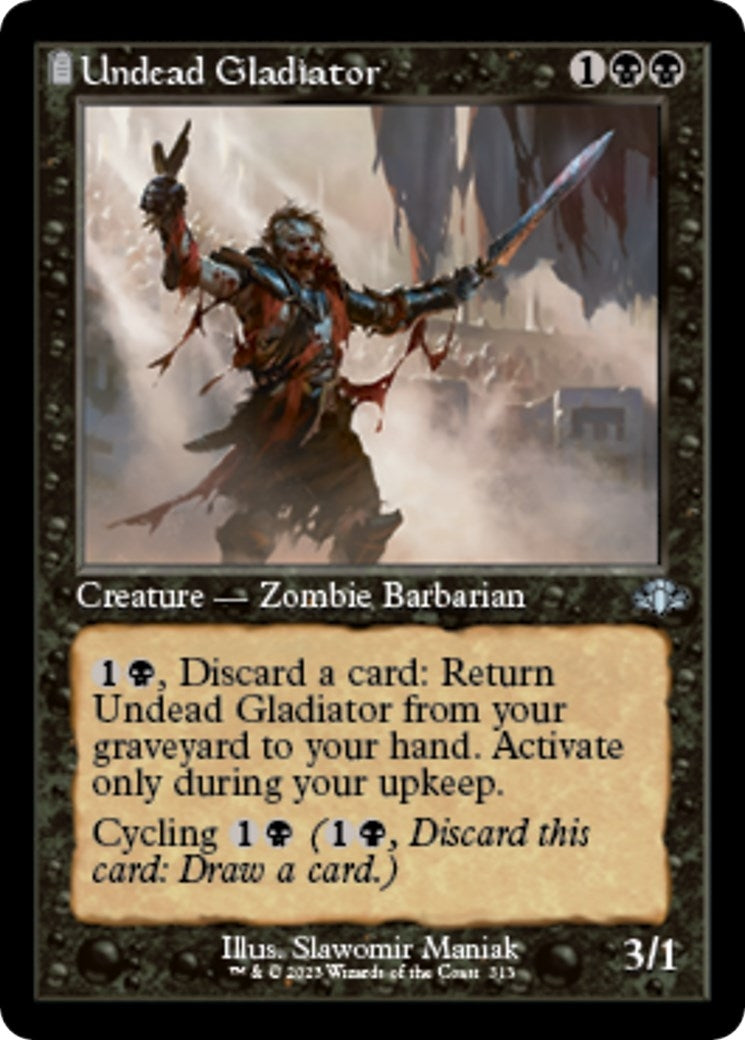 Image for Undead Gladiator (Retro Frame) (313) [Dominaria Remastered] - Magic: The Gathering