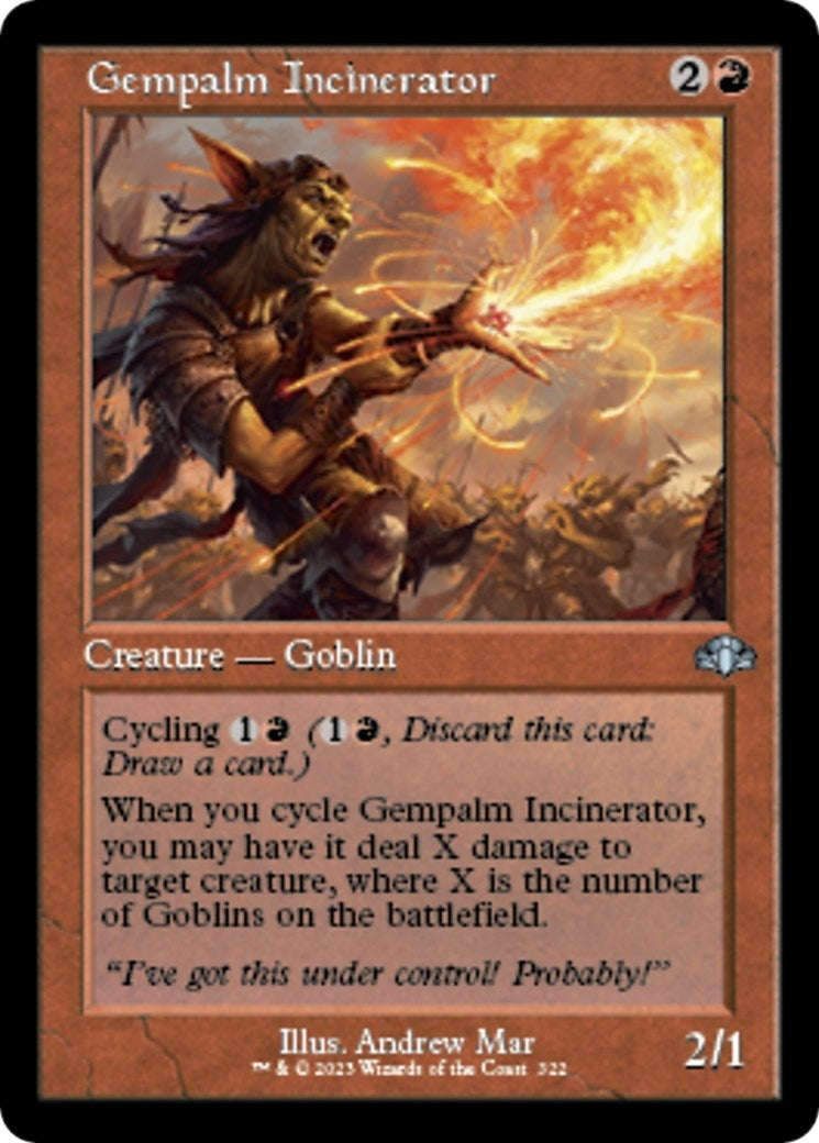 Image for Gempalm Incinerator (Retro Frame) (322) [Dominaria Remastered] - Magic: The Gathering