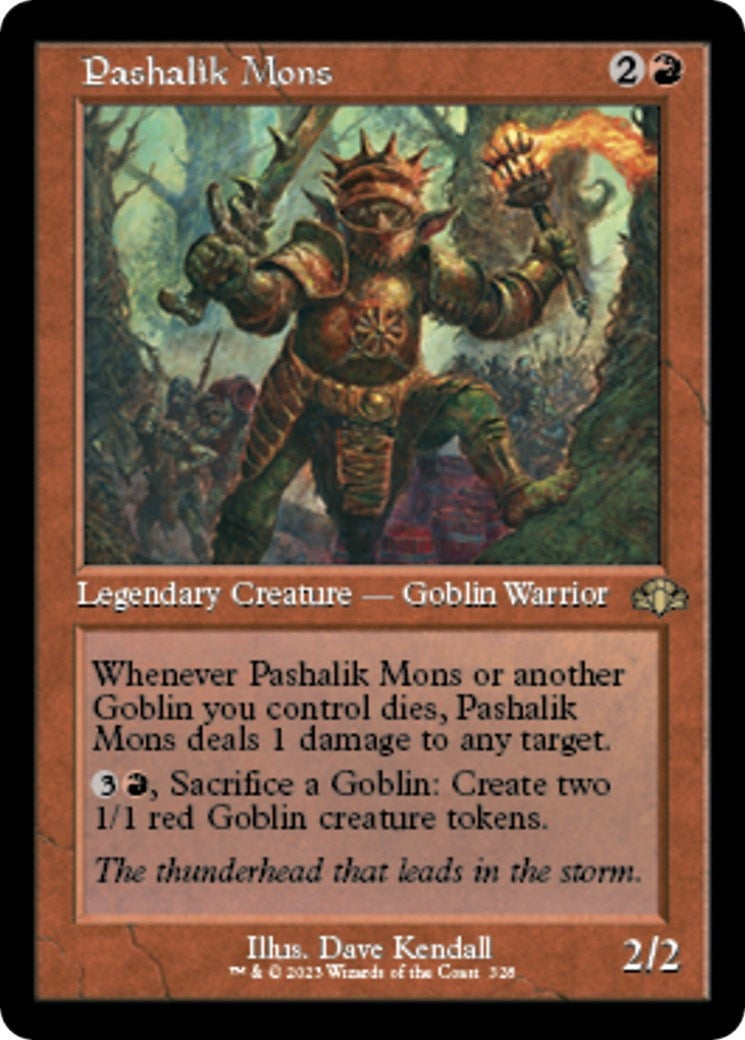 Image for Pashalik Mons (Retro Frame) (328) [Dominaria Remastered] - Magic: The Gathering