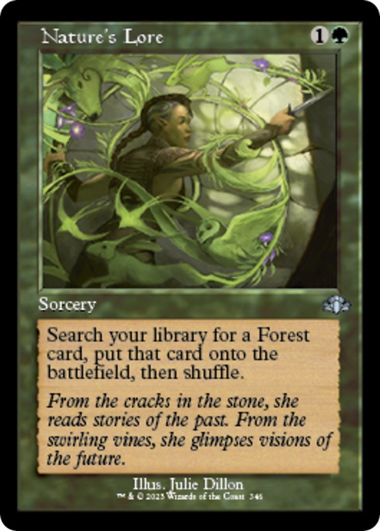 Image for Nature's Lore (Retro Frame) (346) [Dominaria Remastered] - Magic: The Gathering