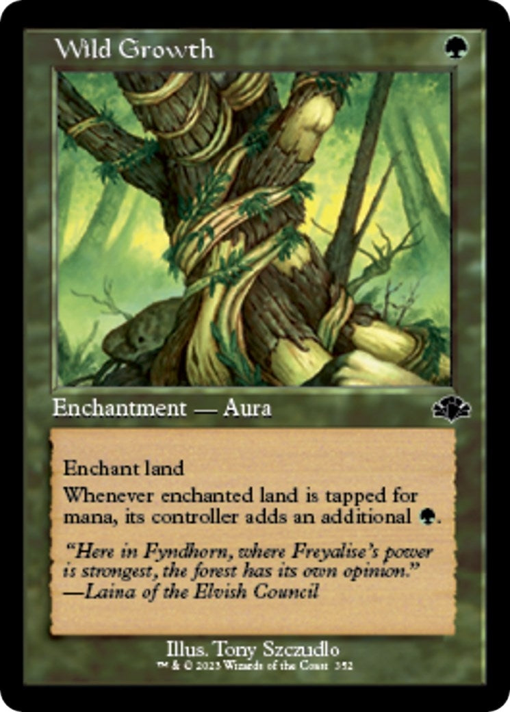Image for Wild Growth (Retro Frame) (352) [Dominaria Remastered] - Magic: The Gathering