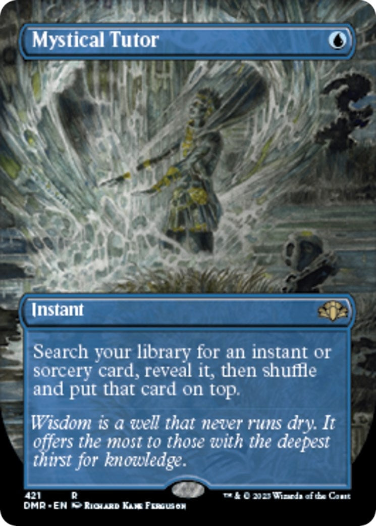 Image for Mystical Tutor (Borderless) (421) [Dominaria Remastered] - Magic: The Gathering