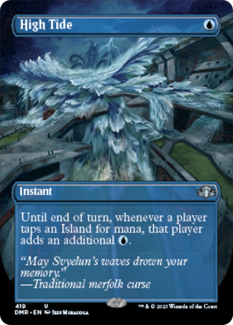 High Tide (Borderless) (419) [Dominaria Remastered]