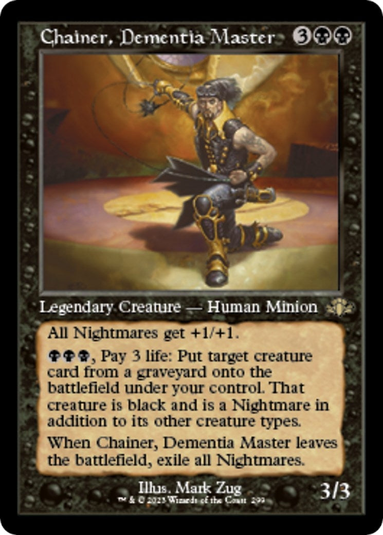 Image for Chainer, Dementia Master (Retro Frame) (299) [Dominaria Remastered] - Magic: The Gathering