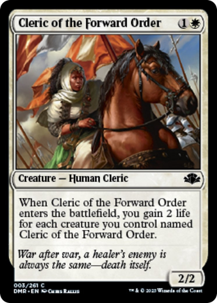 Image for Cleric of the Forward Order (3) [Dominaria Remastered] - Magic: The Gathering