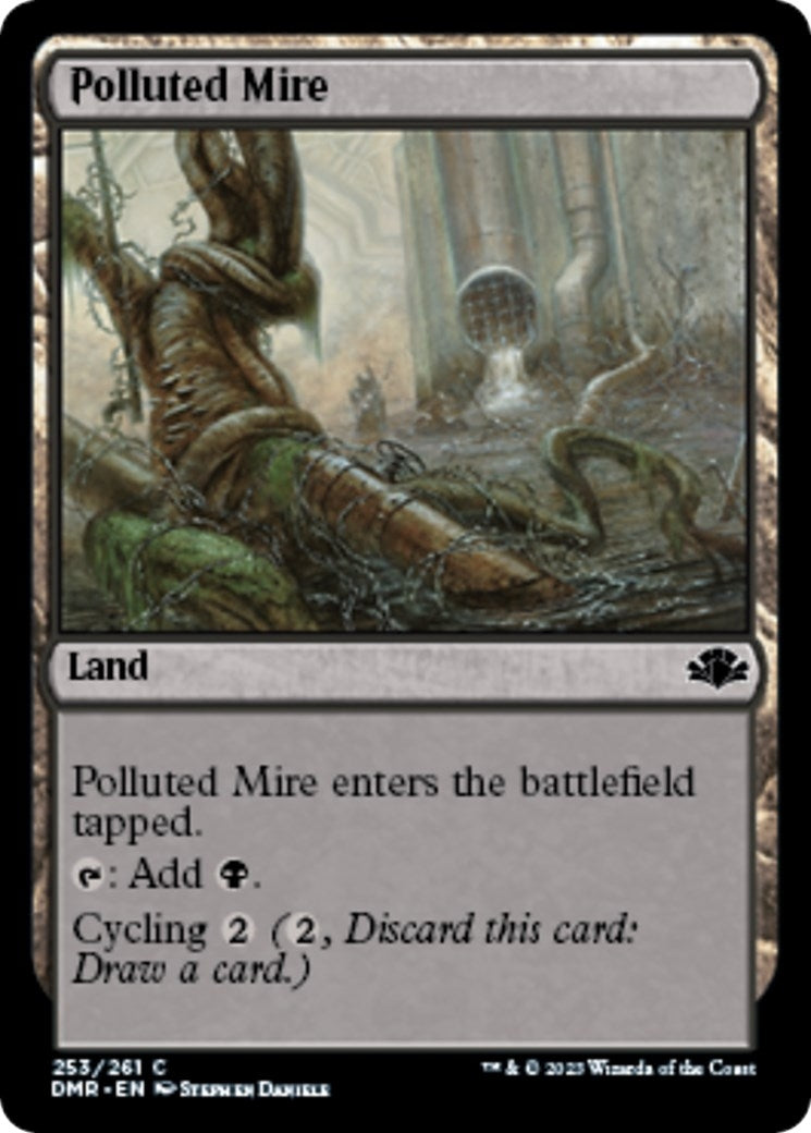 Image for Polluted Mire (253) [Dominaria Remastered] - Magic: The Gathering