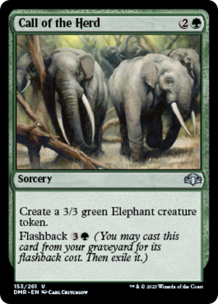 Image for Call of the Herd (153) [Dominaria Remastered] - Magic: The Gathering