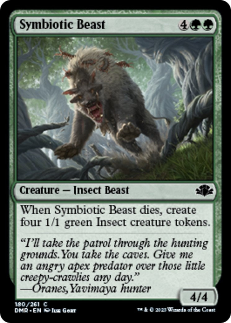Image for Symbiotic Beast (180) [Dominaria Remastered] - Magic: The Gathering