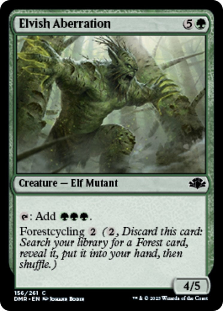 Image for Elvish Aberration (156) [Dominaria Remastered] - Magic: The Gathering
