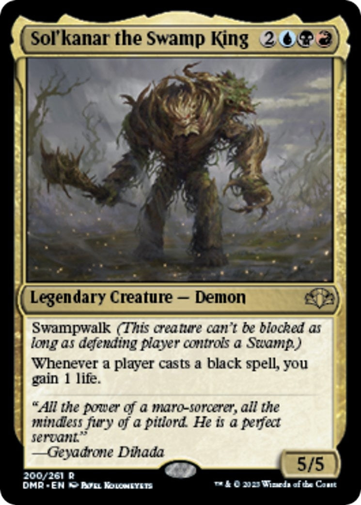 Image for Sol'kanar the Swamp King (200) [Dominaria Remastered] - Magic: The Gathering