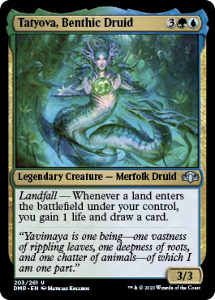 Image for Tatyova, Benthic Druid (203) [Dominaria Remastered] - Magic: The Gathering