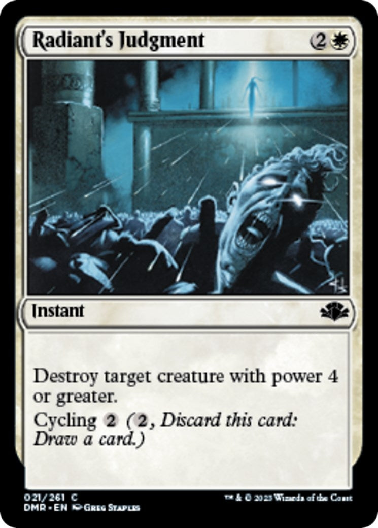 Image for Radiant's Judgment (21) [Dominaria Remastered] - Magic: The Gathering