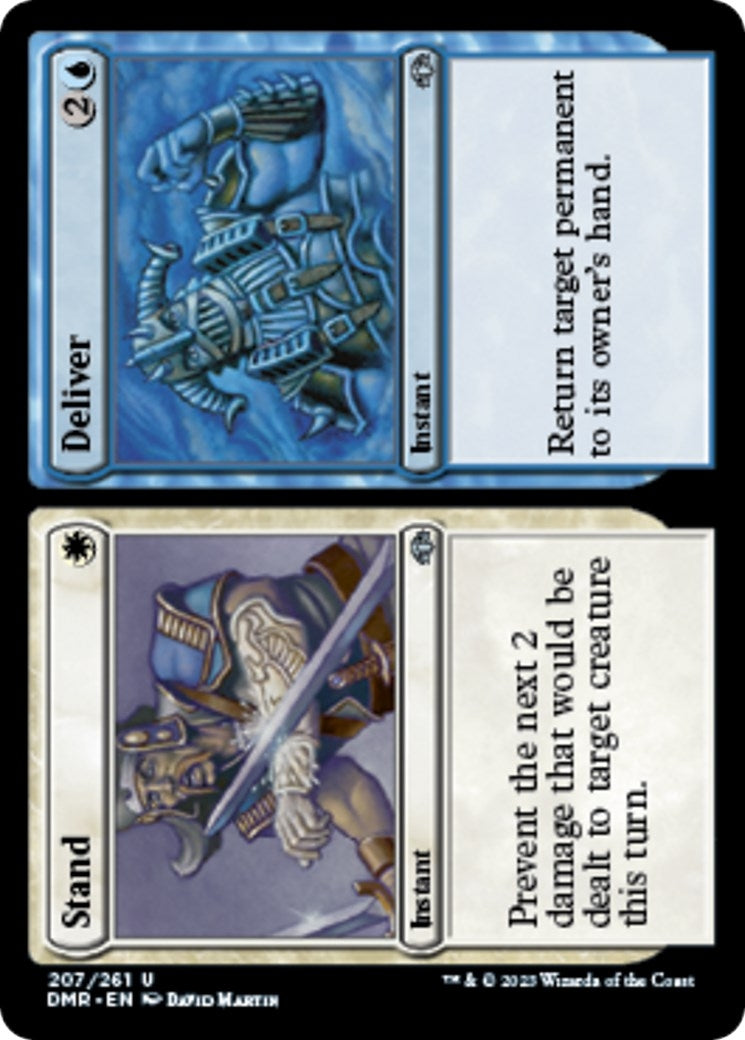 Image for Stand // Deliver (207) [Dominaria Remastered] - Magic: The Gathering