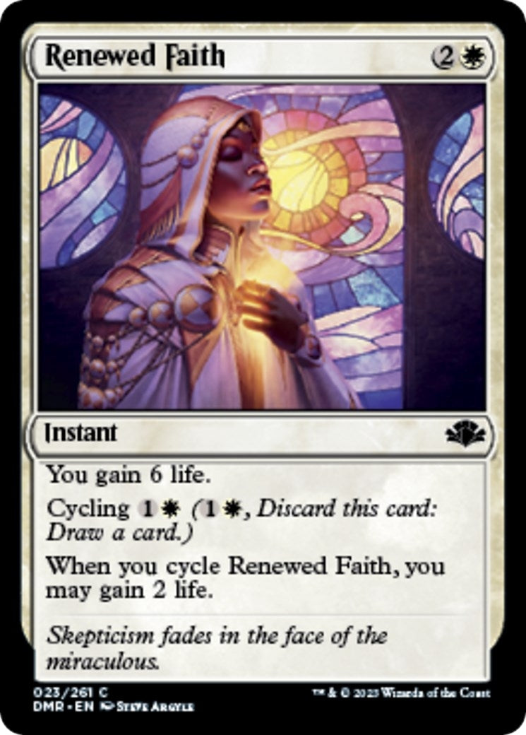 Image for Renewed Faith (23) [Dominaria Remastered] - Magic: The Gathering