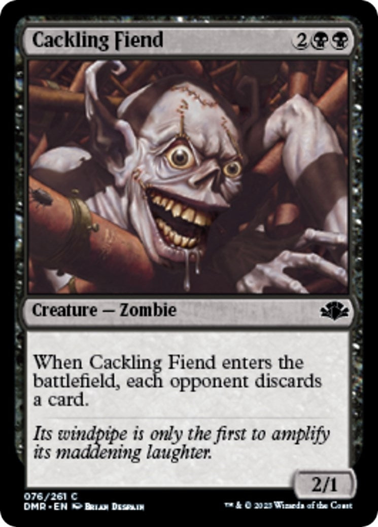 Image for Cackling Fiend (76) [Dominaria Remastered] - Magic: The Gathering